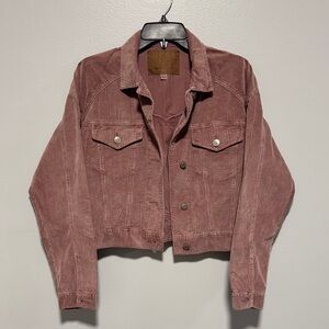 American Eagle Corduroy Jacket, Size S, Color Dusty Pink